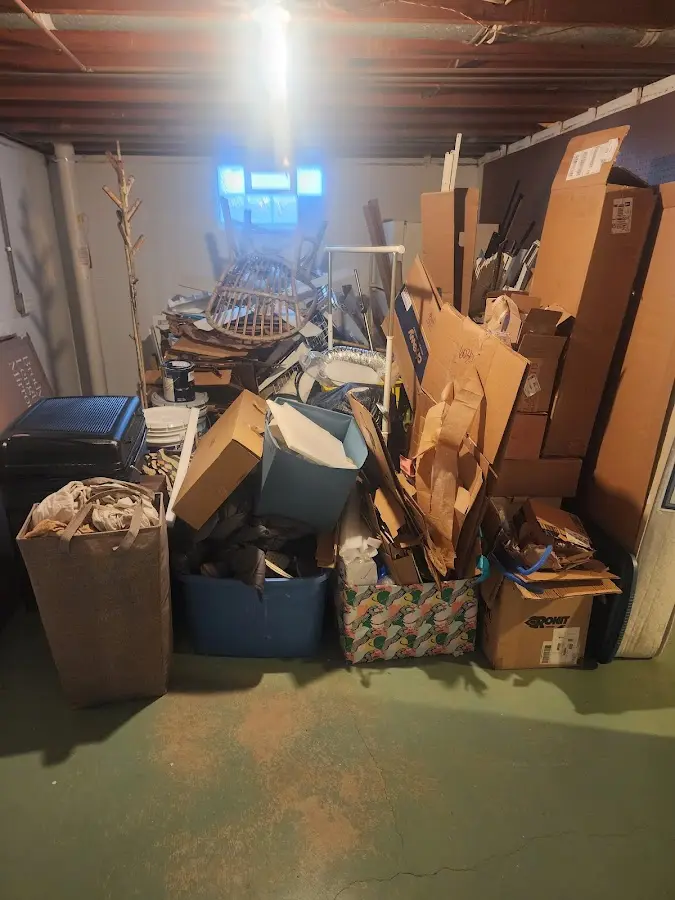 Roll-off dumpster container at job site for Roll Off Dumpster Rental in West Columbia